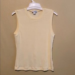 BCBG cream women’s sleeveless tank top shirt M